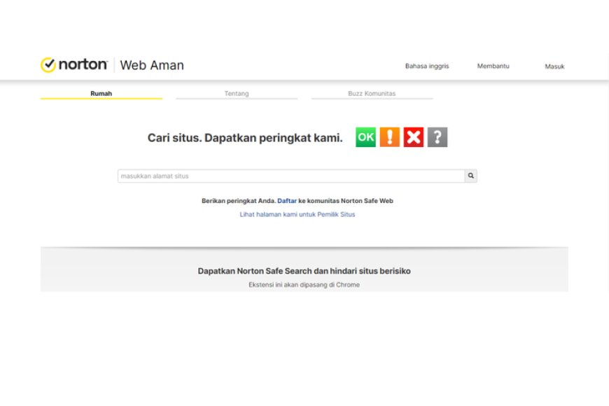 Cara cek link berbahaya atau tidak lewat Safe Web Norton