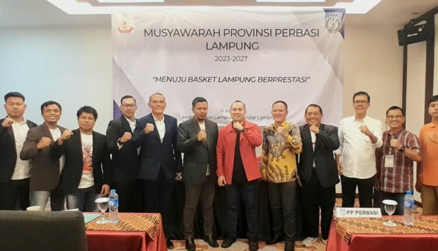 Aklamasi, Fahrur Rozie Terpilih Sebagai Ketua PERBASI Provinsi Lampung Periode 2023-2027