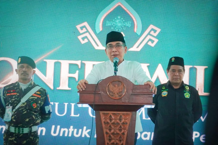 Rais Syuriyah dan Ketua Tanfidziyah PWNU Lampung Priode 2023-2028 Terpilih pada Konferwil di Metro