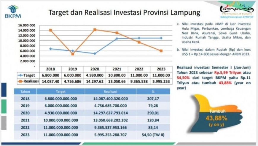 Ternyata Provinsi Lampung Salah Satu Favorit Investor Negara ASEAN