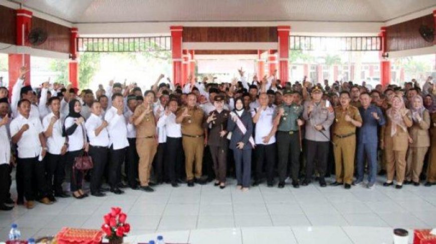Mantap.!!,  Calon Kades se Lampung Selatan Deklarasi Pilkades Damai