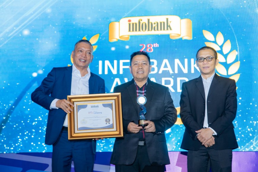 Bank Lampung Raih Penghargaan Diamond Trophy Infobank Award 2023 atas Performa Keuangan Unggul