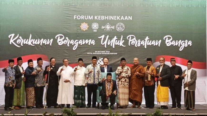 Hadiri Forum Kebhinekaan di Bandar Lampung,  KH Said Aqil Siradj: Indonesia Bangsa Toleransi, Jaga Kerukunan Jelang Pemilu