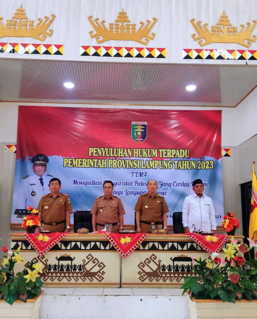 Sinergi Pemprov Lampung dan Pemkab Tanggamus melalui Penyuluhan Hukum Terpadu