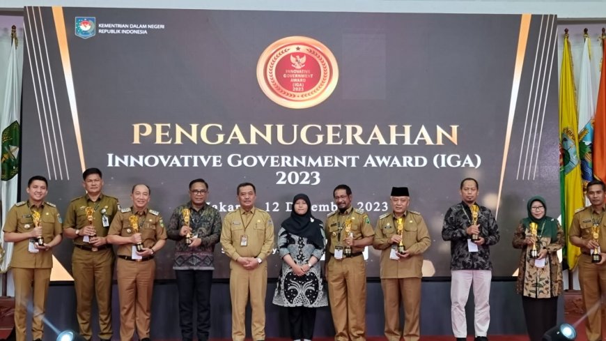 Kabupaten Tanggamus Menerima Penghargaan  Innovative Government Award (IGA Award) 2023 sebagai Kabupaten Sangat Inovatif dari Kemendagri