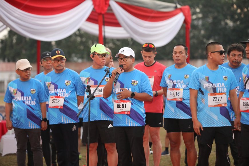 Rayakan HUT ke-51 DPD KNPI Lampung Gelar 'Pemuda Run'