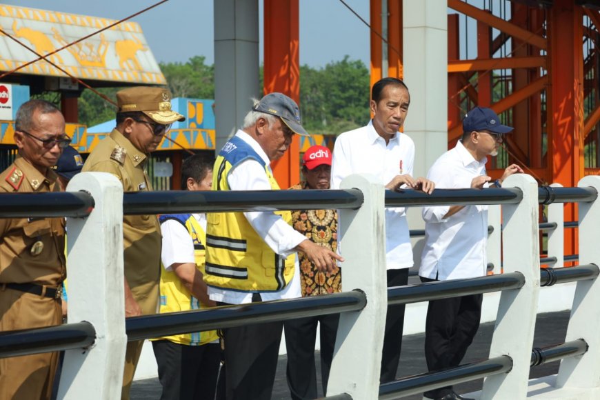 Resmikan Bendungan Margatiga, Presiden Jokowi Harapkan Produktivitas Petani Meningkat Signifikan