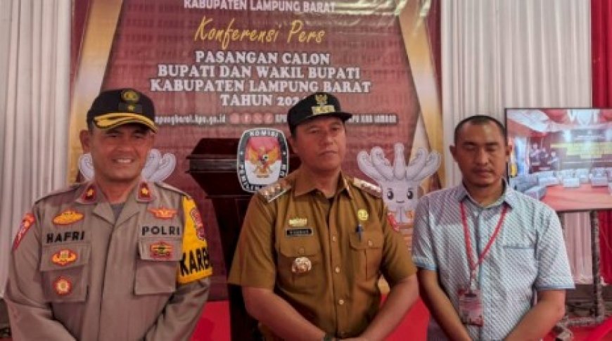 Pj Bupati Lampung Barat Tinjau Persiapan KPU untuk Pilkada 2024