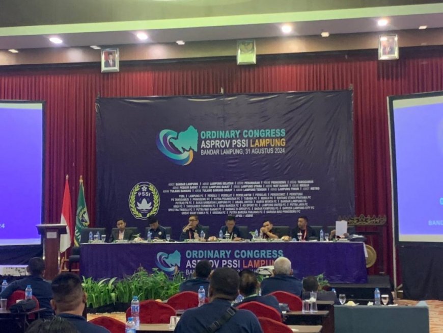 Kongres Asprov PSSI Lampung 2024, Bahas Pengembangan Sepak Bola dan Evaluasi Kompetisi