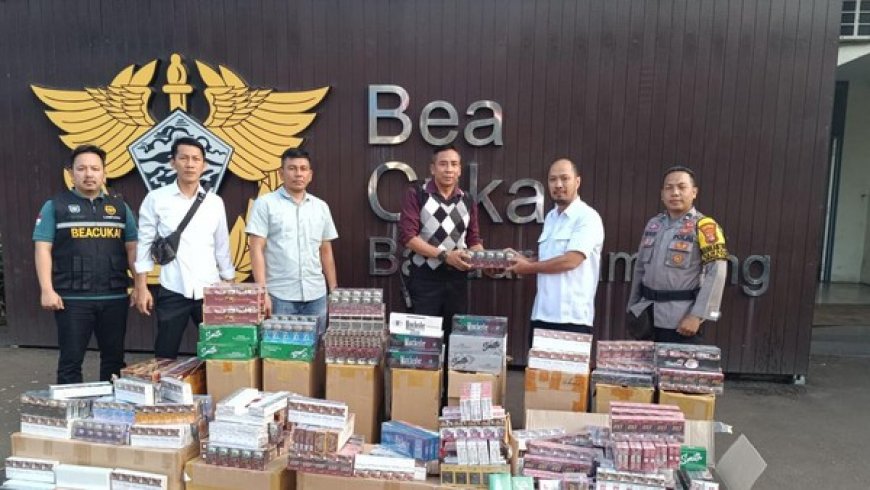 Tiga Tersangka Rokok Ilegal di Bandar Lampung Bebas Setelah Bayar Denda Rp 150 Juta