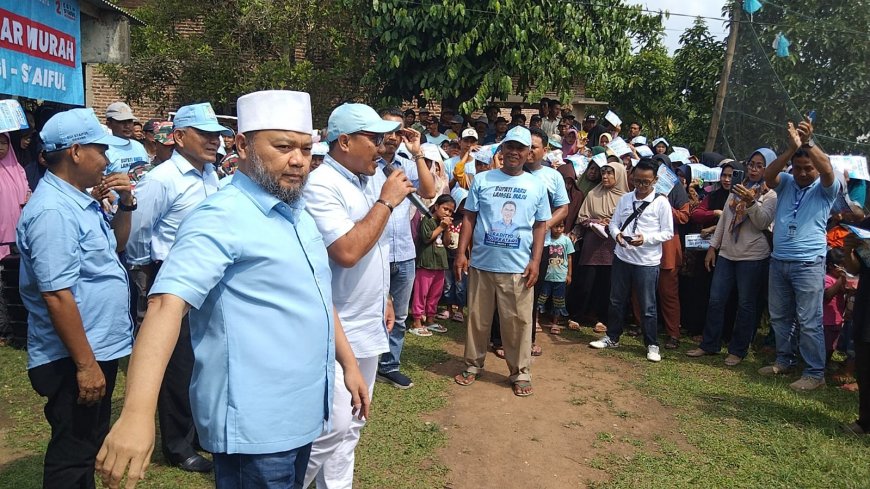 Egi-Syaful Janjikan Penambahan Kuota Bantuan Sosial Jika Terpilih di Pilkada Lampung Selatan