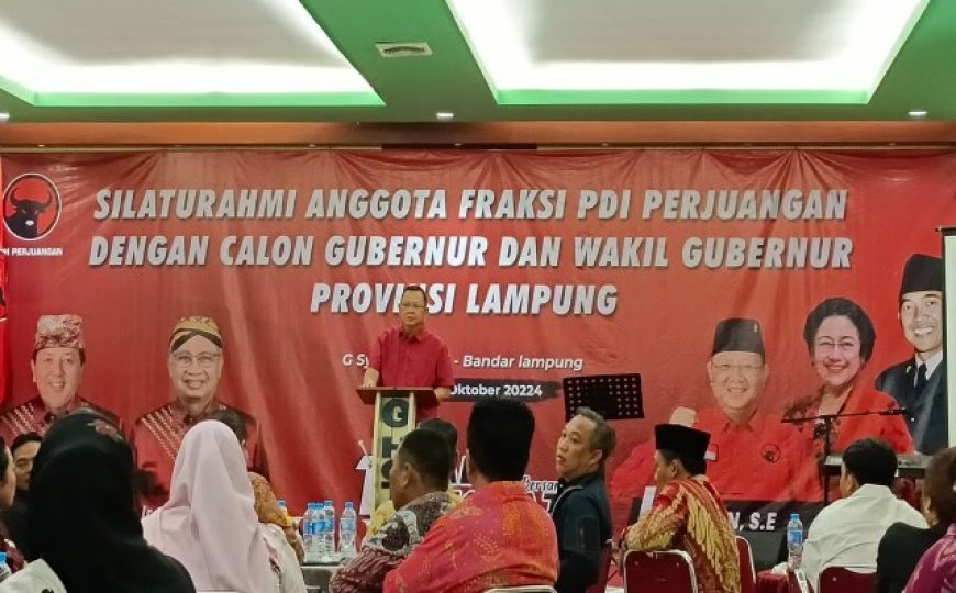 DPD PDIP Lampung Kerahkan Kekuatan Penuh Menangkan Arinal-Sutono di Pilkada 2024