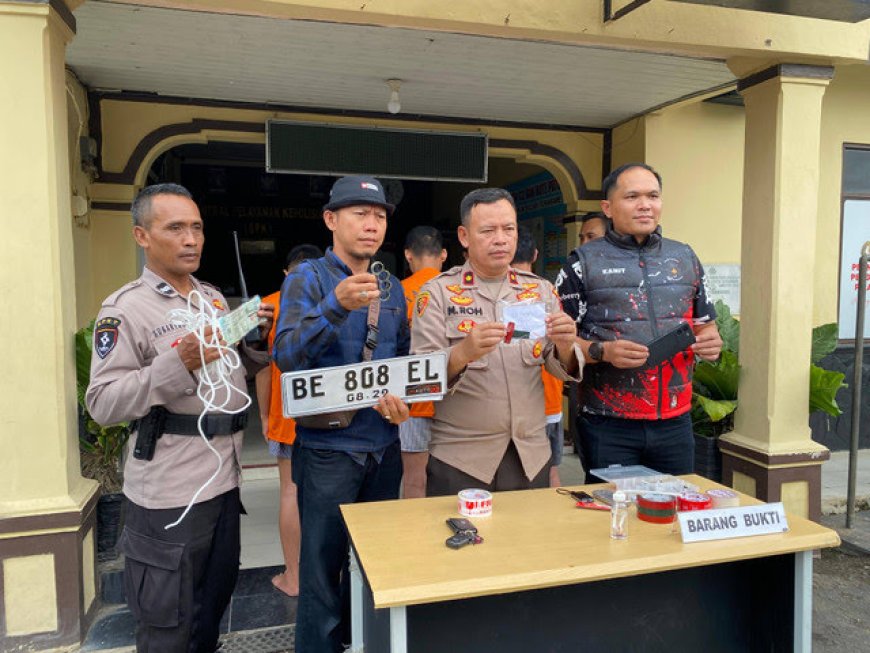 Dua Residivis Narkoba Ditangkap Usai Aniaya Pengendara Motor dan Rampas Ponsel di Sukarame