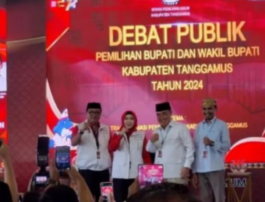 Debat Publik Pilkada Tanggamus, Paslon Saleh Asnawi Soroti Koordinasi Lemah Pemda dengan BUMD