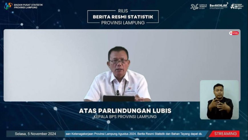 Ekonomi Lampung Tumbuh 4,81 Persen pada Triwulan III 2024