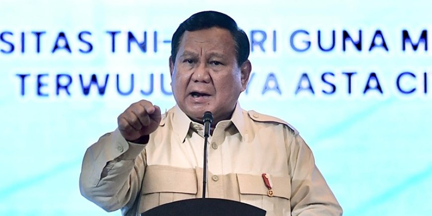 Pidato Prabowo di Rapim TNI-Polri Kode Keras Pergantian Panglima dan Kapolri