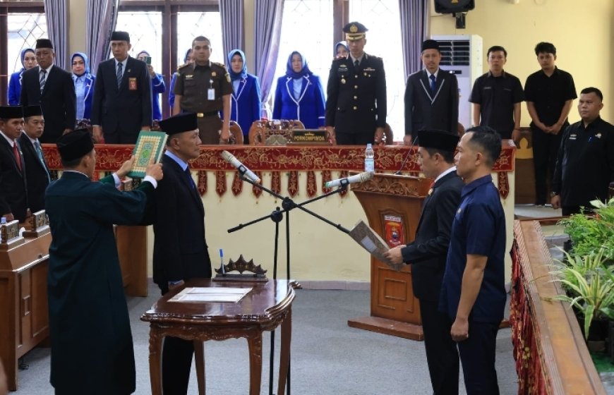 Edy Gunawan Resmi Dilantik, Ketua DPRD Ajak Segera Bersinergi dan Perjuangkan Aspirasi Rakyat