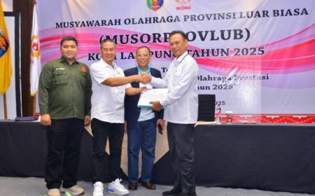Terpilih Aklamasi,  Taufik Hidayat Nahkodai KONI Lampung 2025–2029