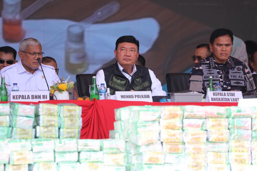 Tim Gabungan Gagalkan Penyelundupan 4 Ton Narkoba Jaringan Internasional, Prabowo Beri Apresiasi