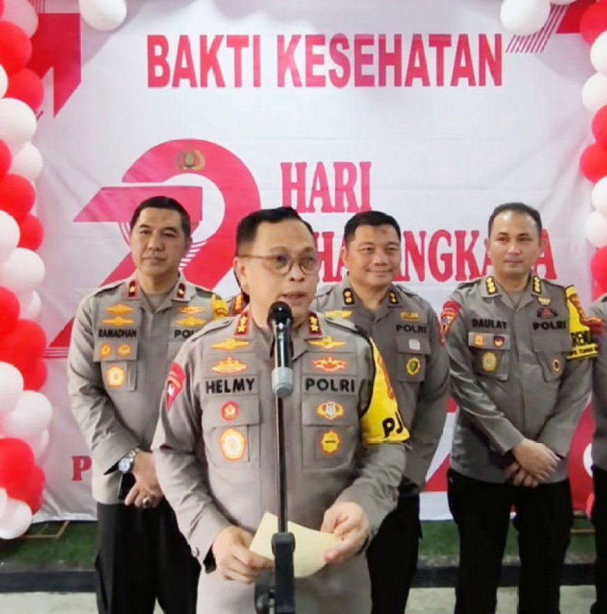 Bhakti Bhayangkara ke-79: Ribuan Warga Terima Layanan Kesehatan Gratis dari Polda Lampung