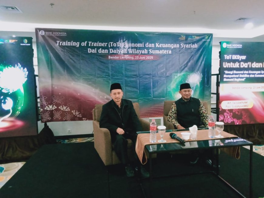 Ketua MUI Lampung Barat Ikuti TOT Dai Ekonomi Syariah se-Sumatera