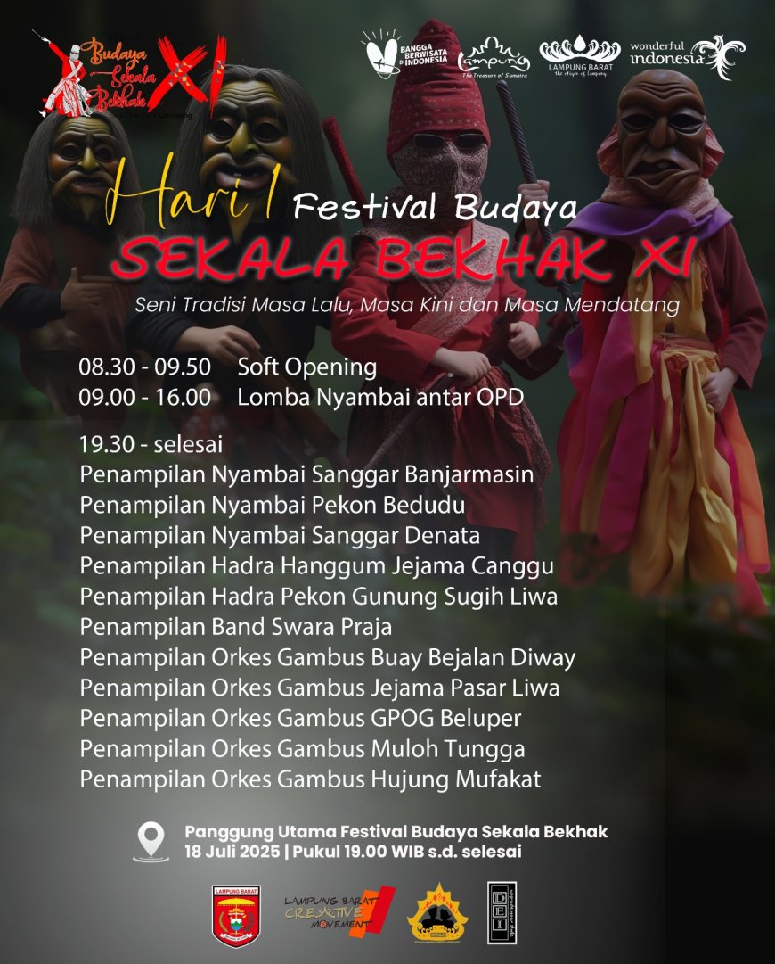Festival Sekala Bekhak XI: Merawat Tradisi, Menggerakkan Ekonomi Lampung Barat