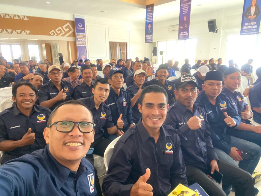 DPD NasDem Lampung Barat Hadiri Pelantikan dan Rakerda NasDem Pesawaran, Sekjen DPP Tekankan Loyalitas dan Militansi Kader