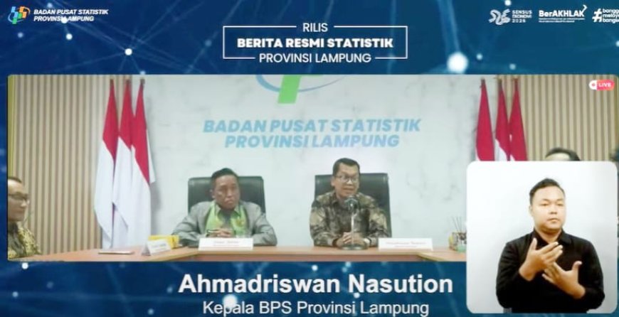 Pertumbuhan Ekonomi Lampung Triwulan I 2025 Capai 5,47 Persen, Kemiskinan Menurun, Inflasi Terkendali