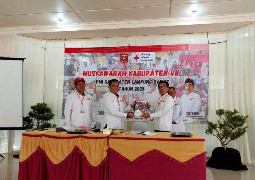 Edi Novial Kembali Pimpin PMI Lampung Barat 2025–2030: Komitmen Tingkatkan Gerakan Kemanusiaan
