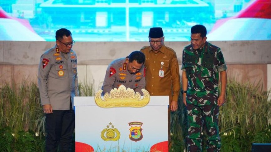 Polda Lampung Resmikan Gedung Baru, Kapolri Hadir Langsung dan Luncurkan Program Gizi Gratis