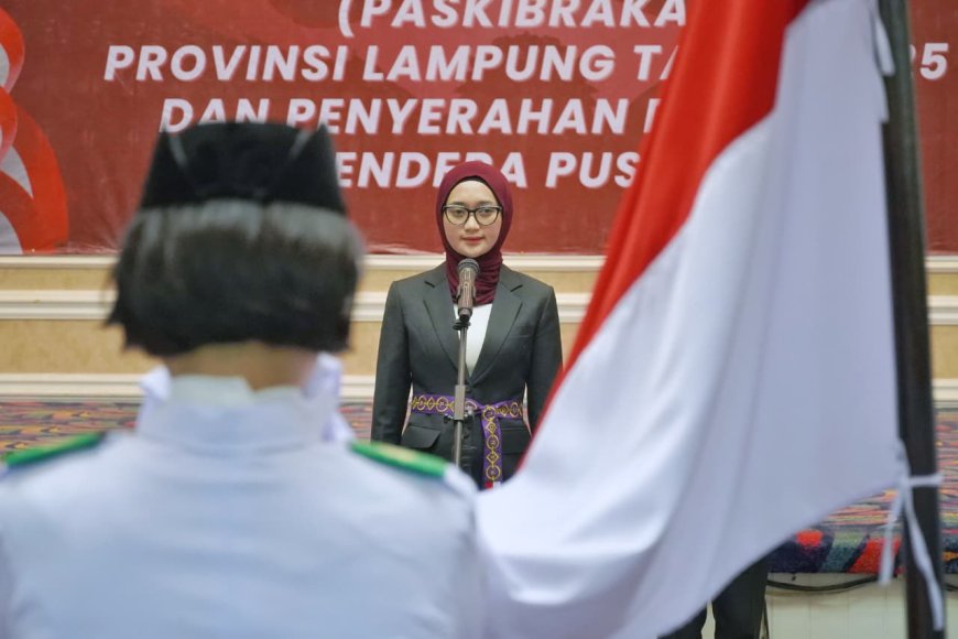 33 Pelajar Terbaik Lampung Resmi Sandang Amanah Sakral Paskibraka 2025