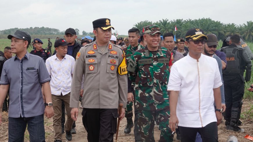 Kapolres Lampung Tengah Minta Warga 3 Kampung Anak Tuha Tak Terprovokasi Konflik Lahan PT BSA