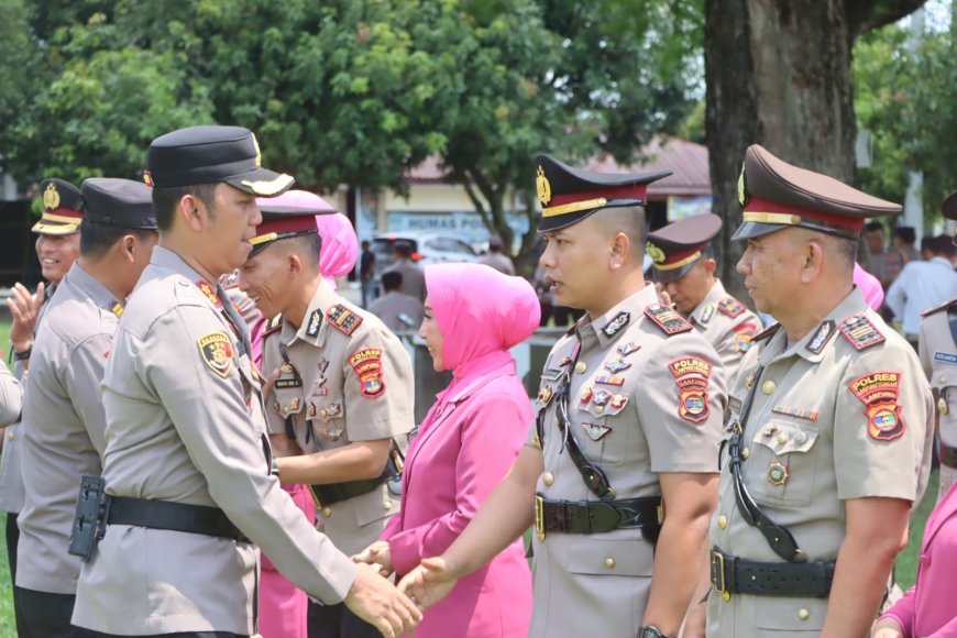 Rotasi Jabatan di Polres Lampung Tengah, Kapolres Pimpin Sertijab Pejabat Baru