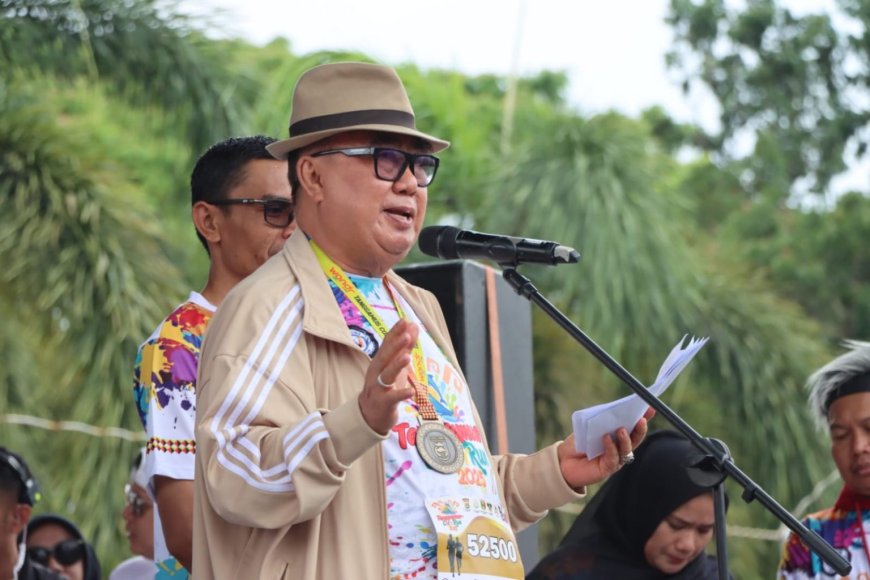 Ribuan Warga Tanggamus Tumpah Ruah di Color Run 2025, Hadiah Umroh Jadi Magnet Utama