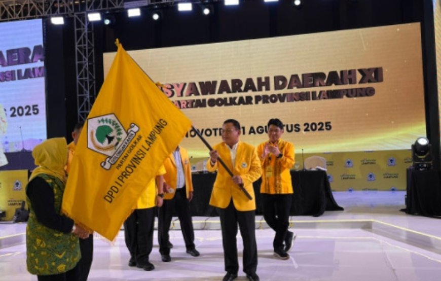 Musda XI Golkar Lampung Memanas, Hanan A Rozak Terpilih Aklamasi Ketua DPD 2025–2030