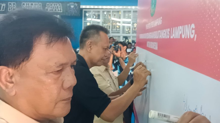Ketua Umum KONI Lampung Buka Kejurprov Bulutangkis Lampung 2025